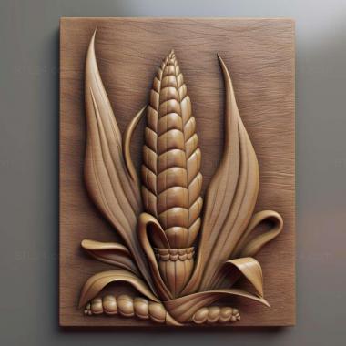 Patterns and decorations Maize 2 3d model
